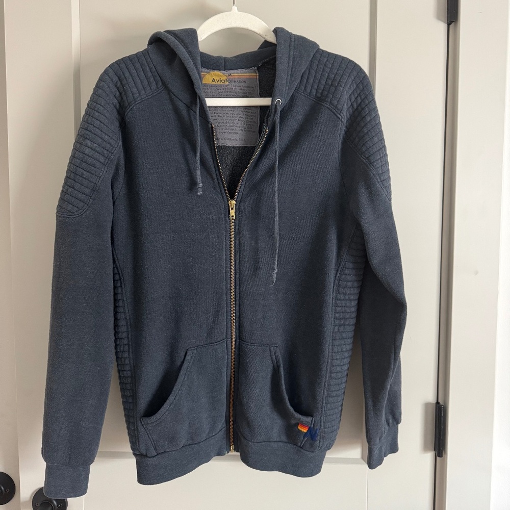 Aviator Nation Moto Hoodie Unisex Medium